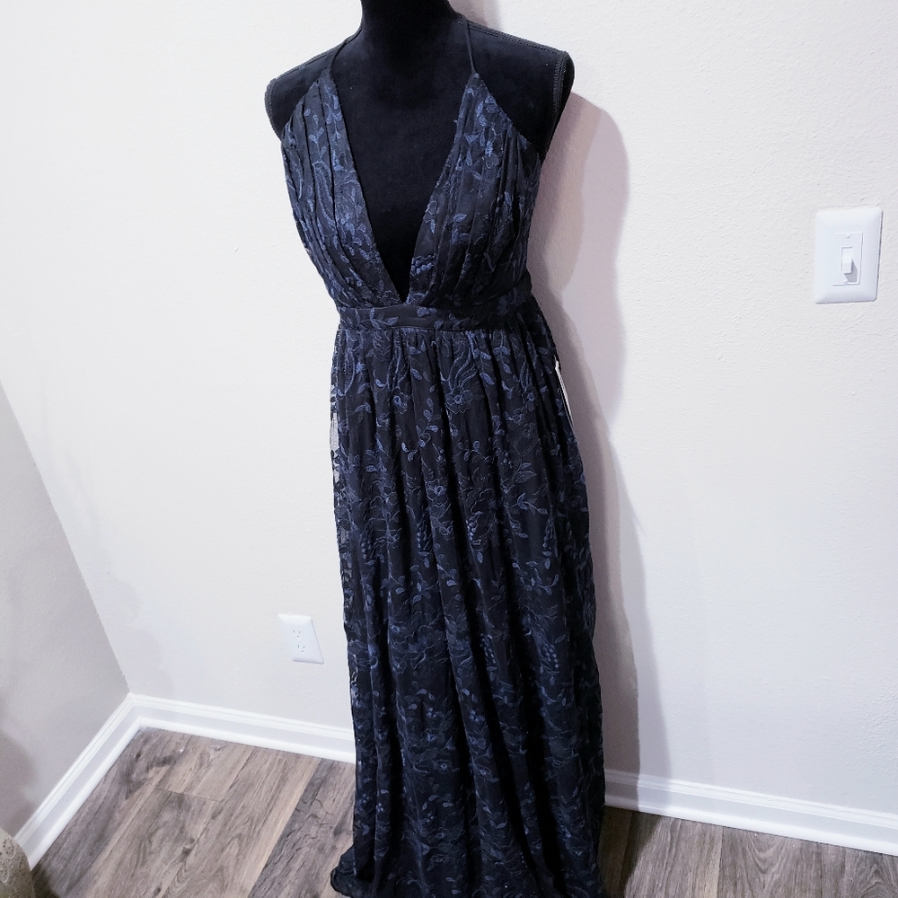 Bloomingdale's black navy dress